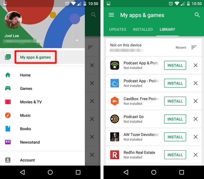 Download play store app